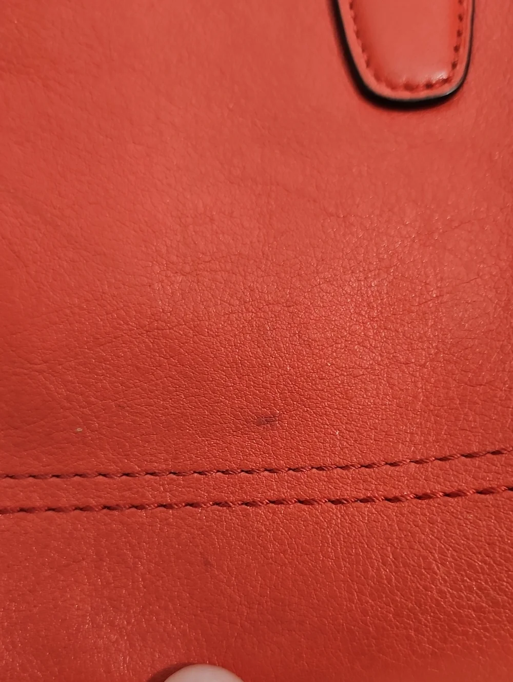 Coach Mini Rory Satchel Handbag Red Leather Silver Hardware Tassels